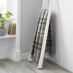 Glen Coe Wool Throw - Mustard