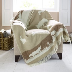 Wool Blanket - Beige Rabbit Blanket