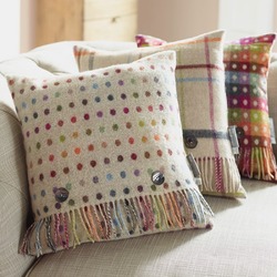 Cushion-Rainbow Spot Beige Cushion