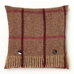 Cushion - Grape Windowpane Cushion