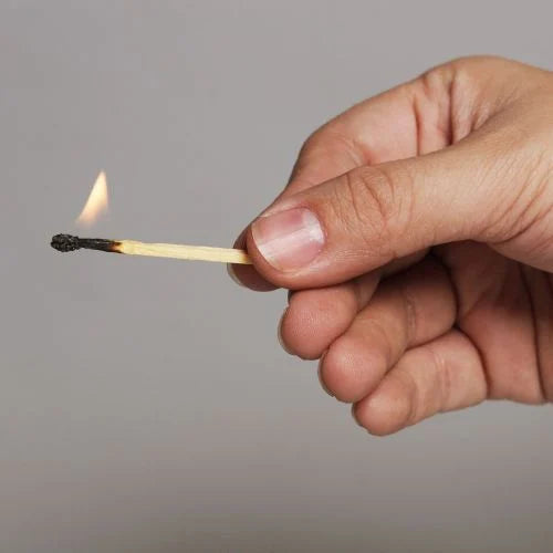Wool vs. Synthetic bedding Fire Test - Burning Matchstick