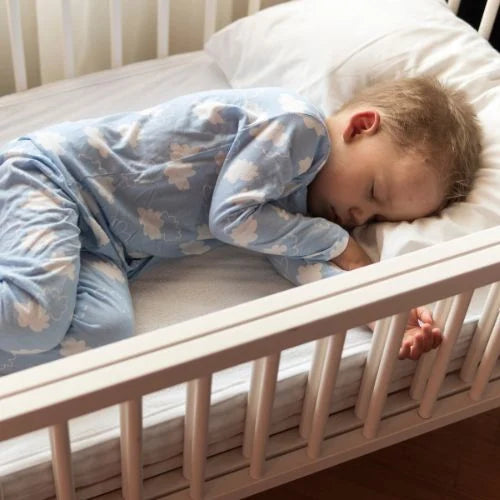 How Much Sleep Do Kids Need? -  Baby asleep in cot
