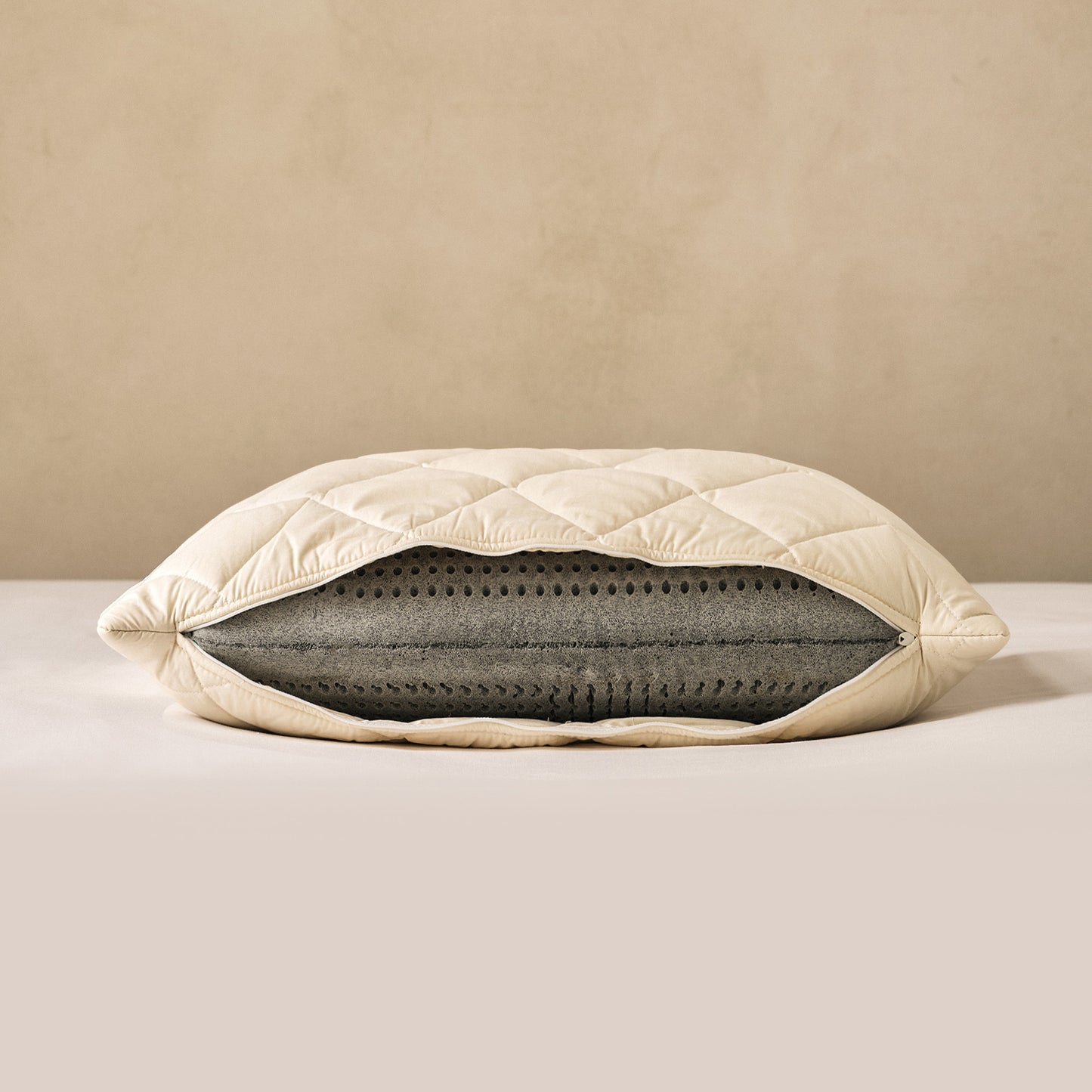 Natural Latex Washable Wool Pillow - Standard Deep