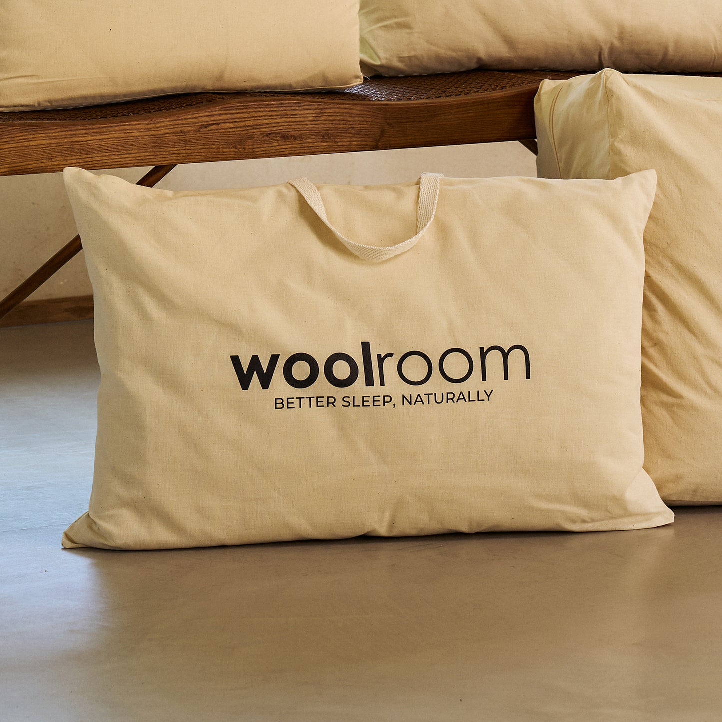 Natural Latex Washable Wool Pillow - Standard