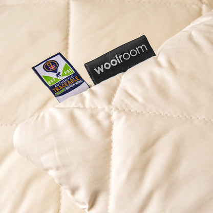 Organic Washable Wool Pillow - Kingsize