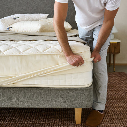 Deluxe Washable Wool Mattress Protector