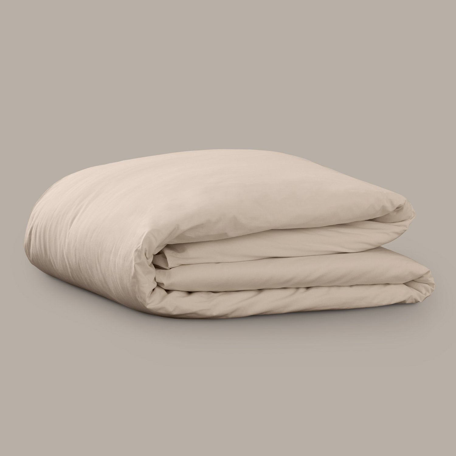 Product image of Arinta Organic Cotton Duvet Cover - Almond by Woolroom – premium organic cotton bedding