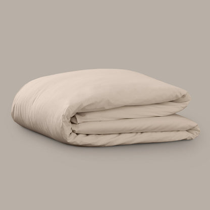 Product image of Arinta Organic Cotton Duvet Cover - Almond by Woolroom – premium organic cotton bedding