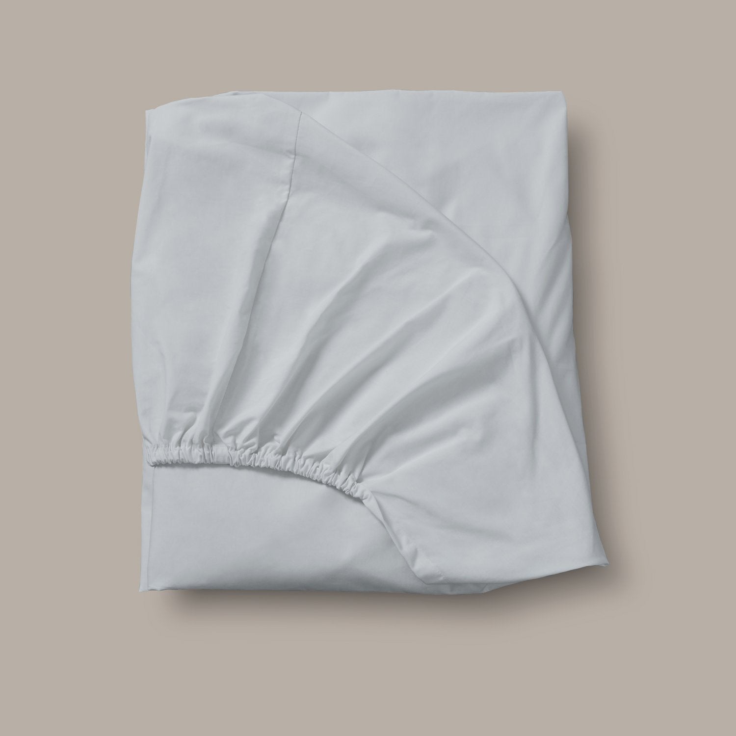 Product image of Arinta Organic Cotton Fitted Sheet - Earl Grey by Woolroom – premium organic cotton bedding