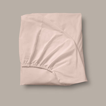 Product image of Arinta Organic Cotton Fitted Sheet - Marshmallow by Woolroom – premium organic cotton bedding