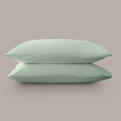 Product image of Arinta Organic Cotton Pillow Case - Pistachio by Woolroom – premium organic cotton bedding