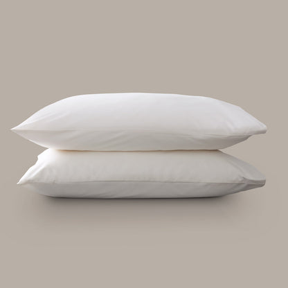Product image of Arinta Organic Cotton Pillow Case - Vanilla by Woolroom – premium organic cotton bedding