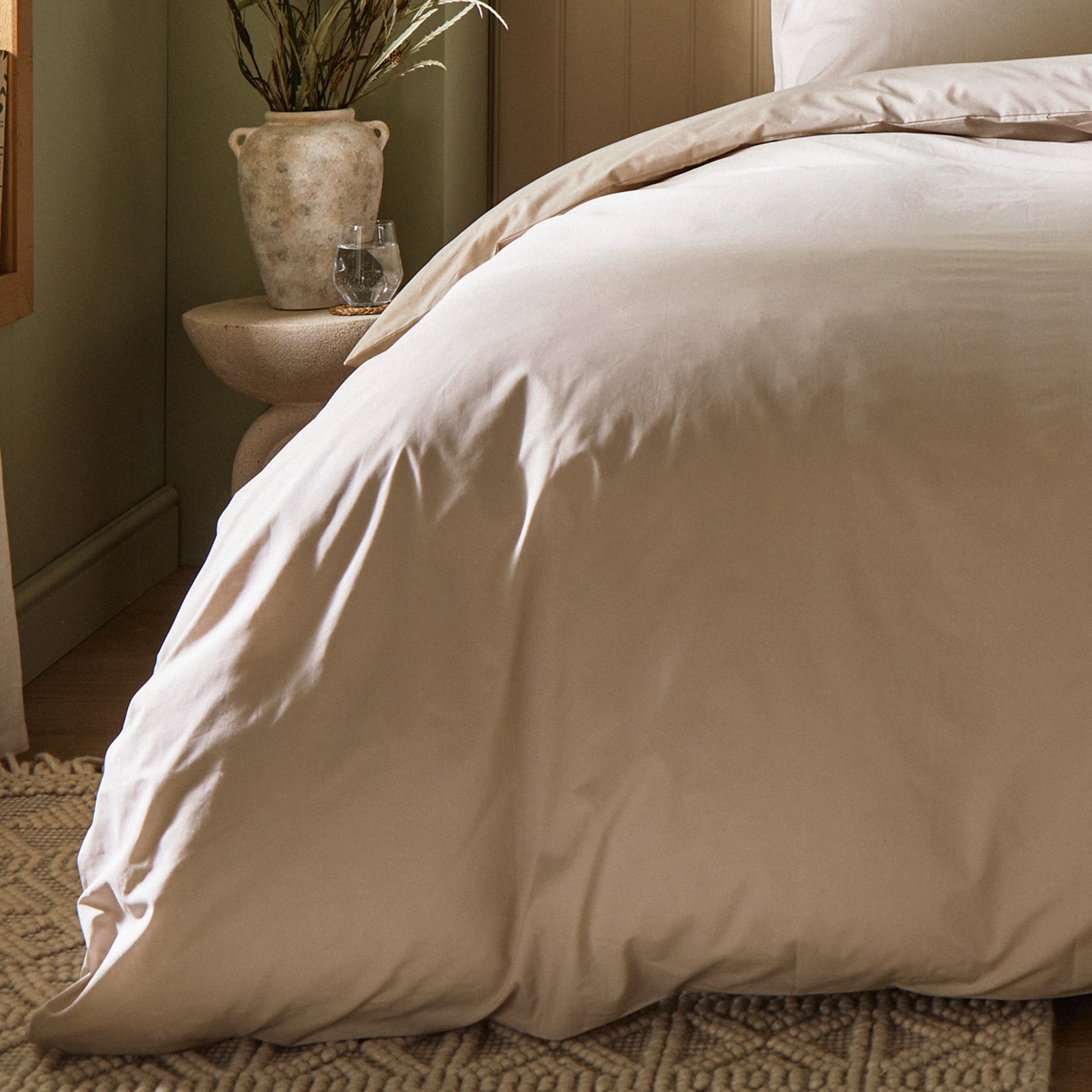 Arinta Organic Cotton Duvet Set - Almond