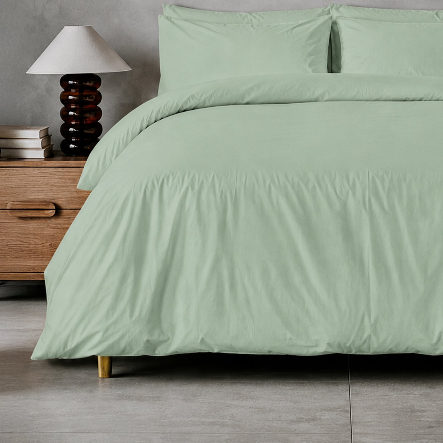 Arinta Organic Cotton Duvet Set - Pistachio