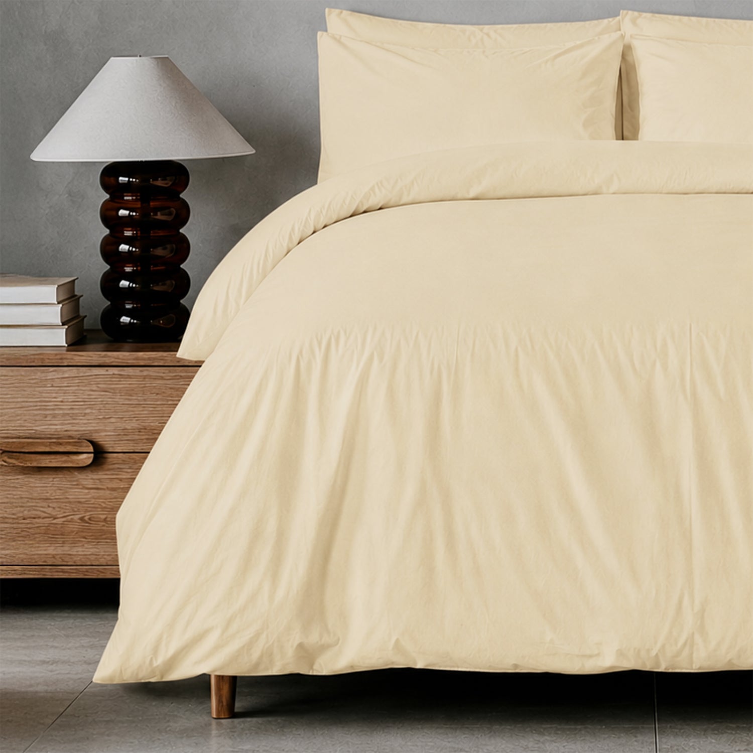 Arinta Organic Cotton Duvet Set - Vanilla