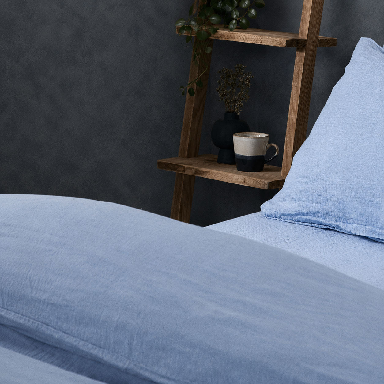 Product image of Mariana Linen Blend Duvet Cover - Cornflower by Woolroom – premium bed linen