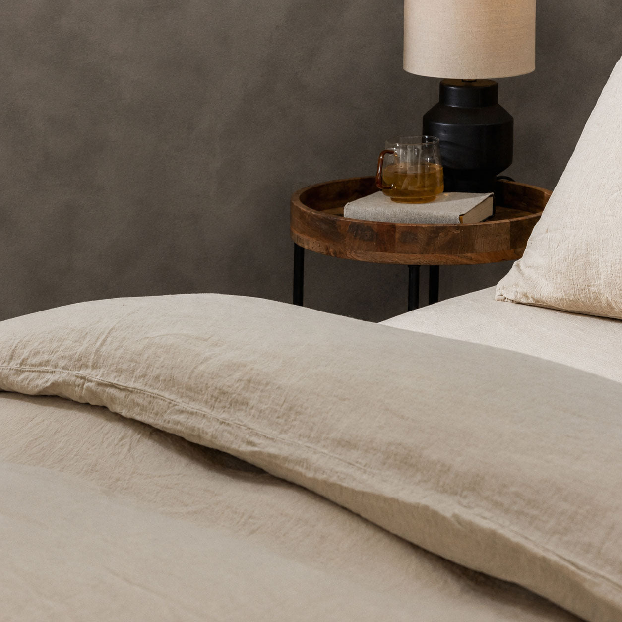 Product image of Mariana Linen Blend Duvet Cover - Sand by Woolroom – premium bed linen