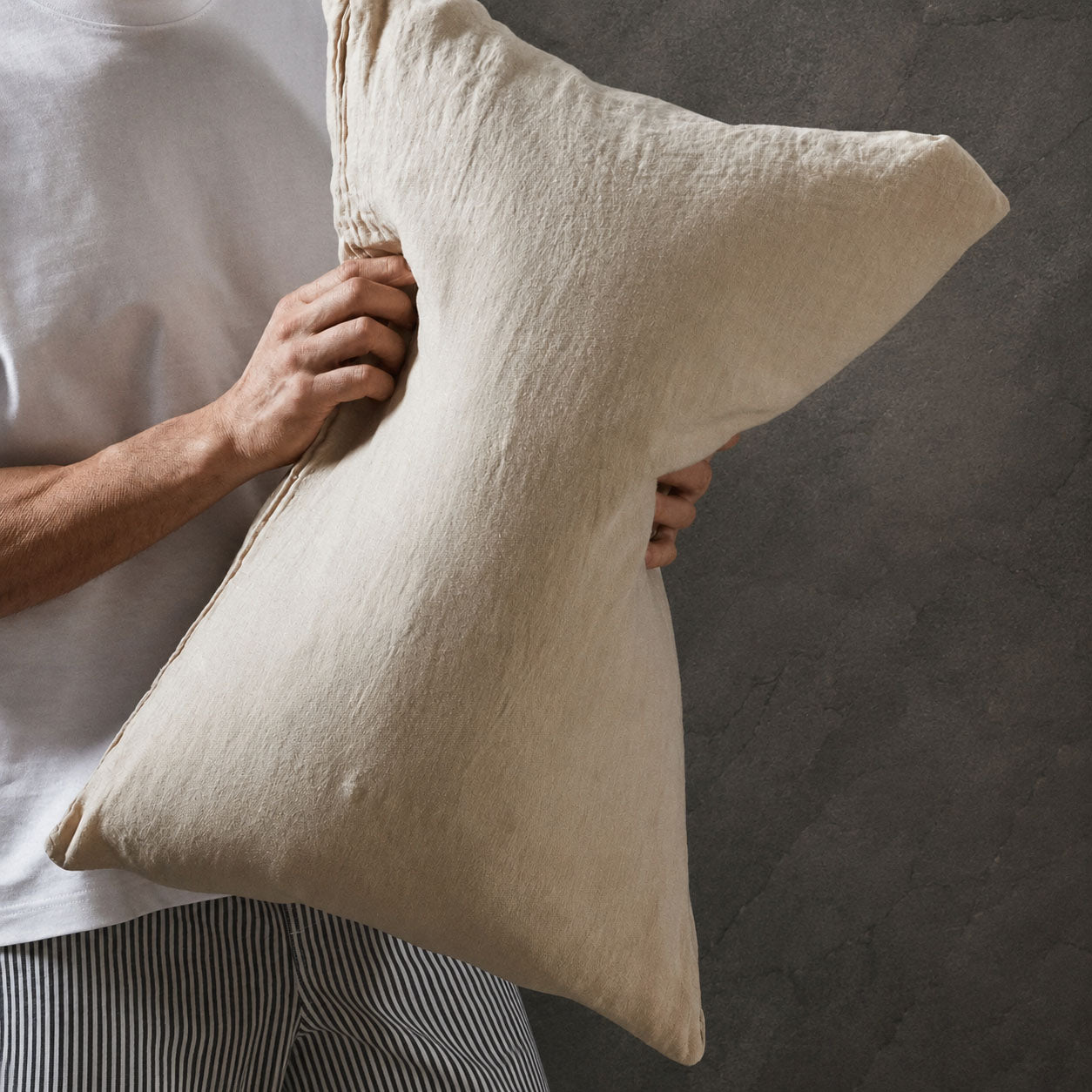 Product image of Mariana Linen Blend Pillow Case - Sand by Woolroom – premium bed linen