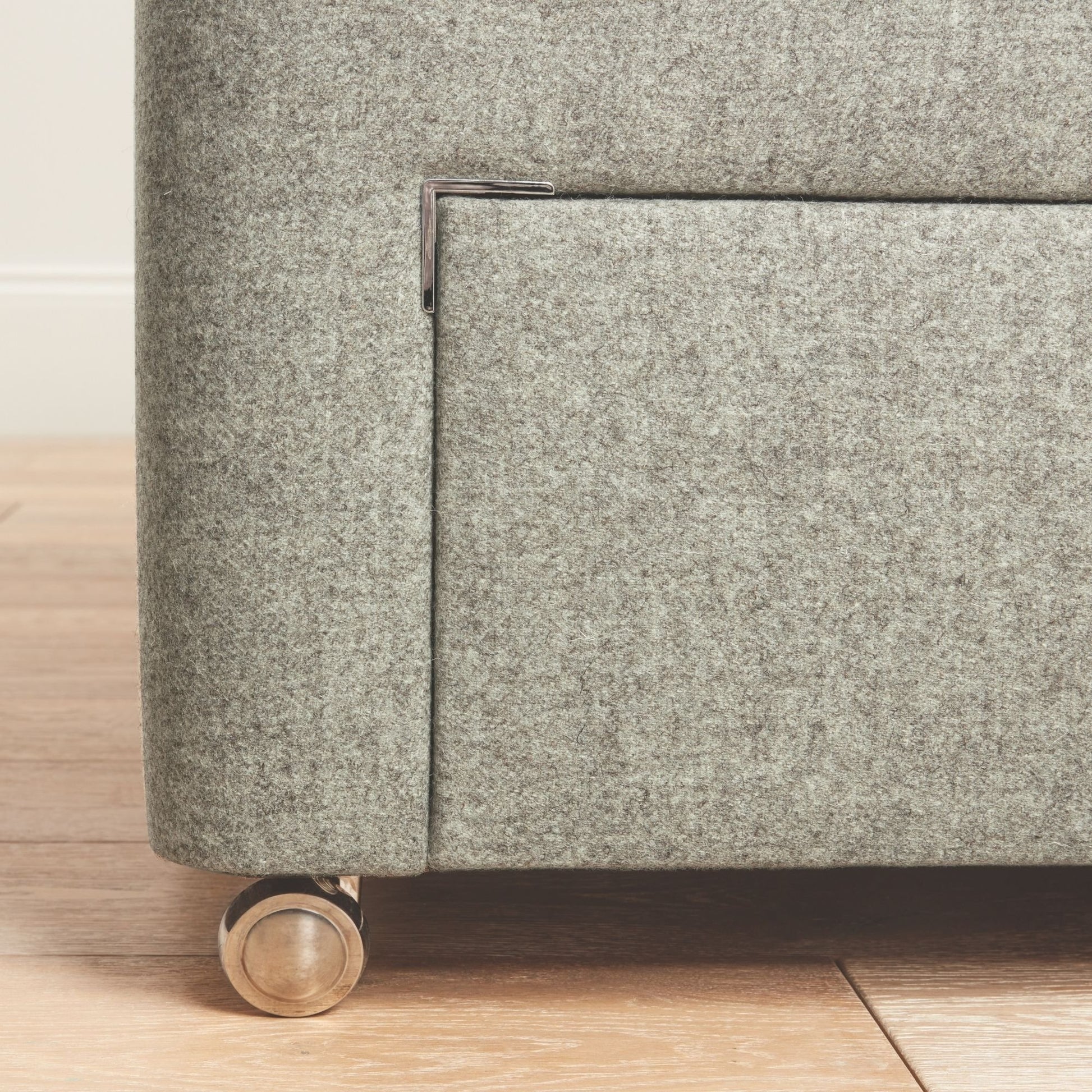 High-quality Woolroom Chartwell Upholstered Divan - Light Grey – perfect for restful sleep
