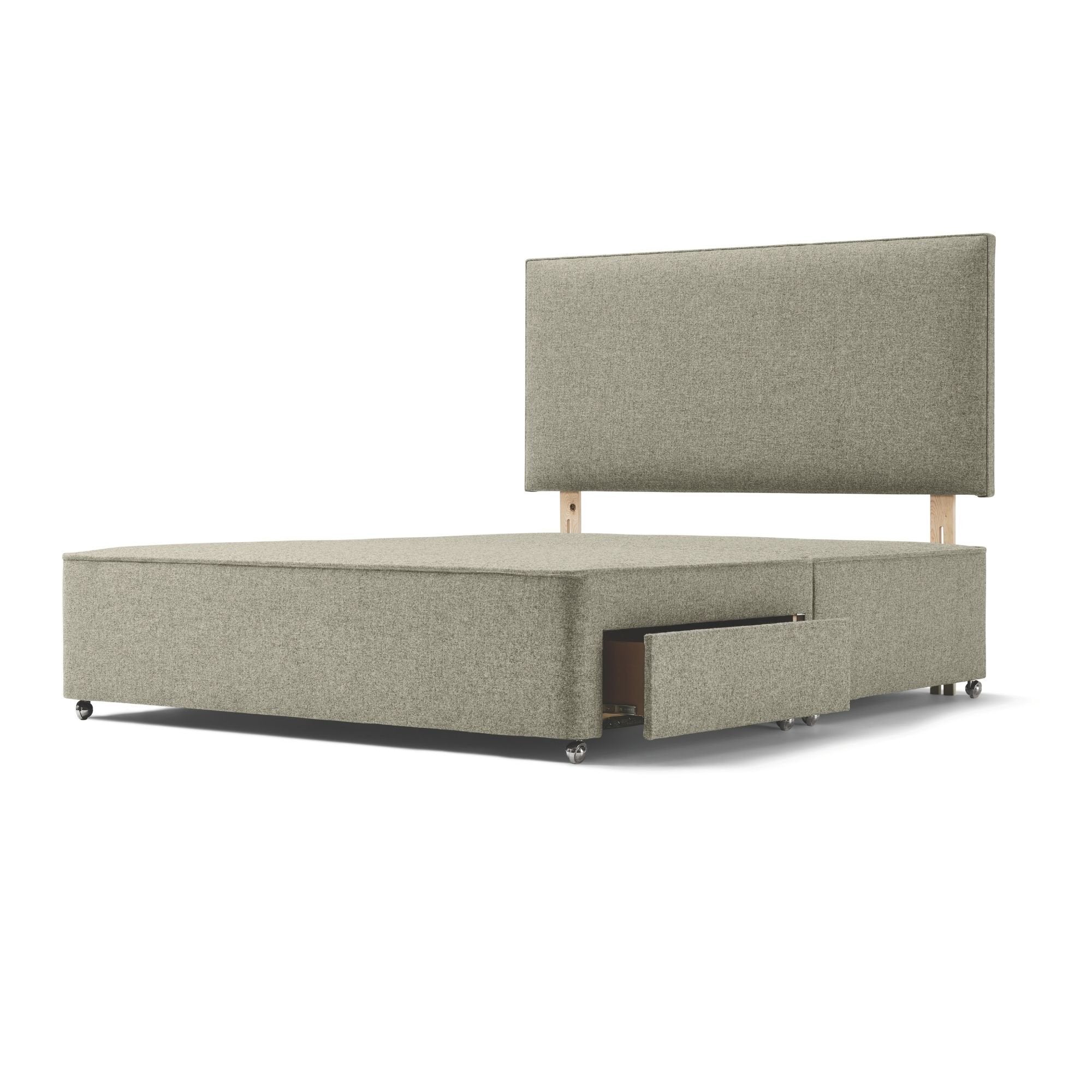 Chartwell Upholstered Divan - Walnut – natural divans by Woolroom