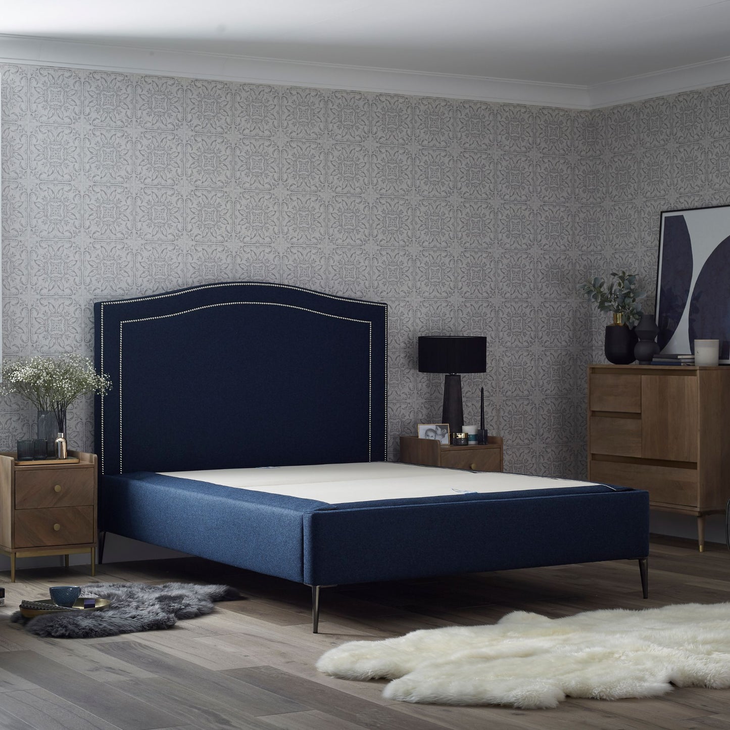 Product image of Olivia Upholstered Bedstead by Woolroom – premium beds and mattresses
