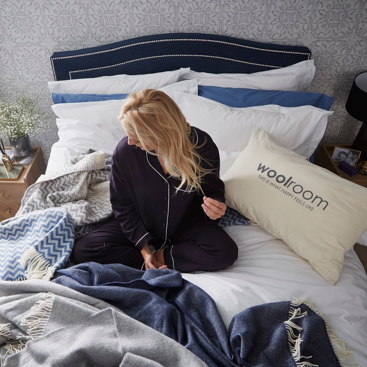 High-quality Woolroom Olivia Upholstered Bedstead – perfect for restful sleep