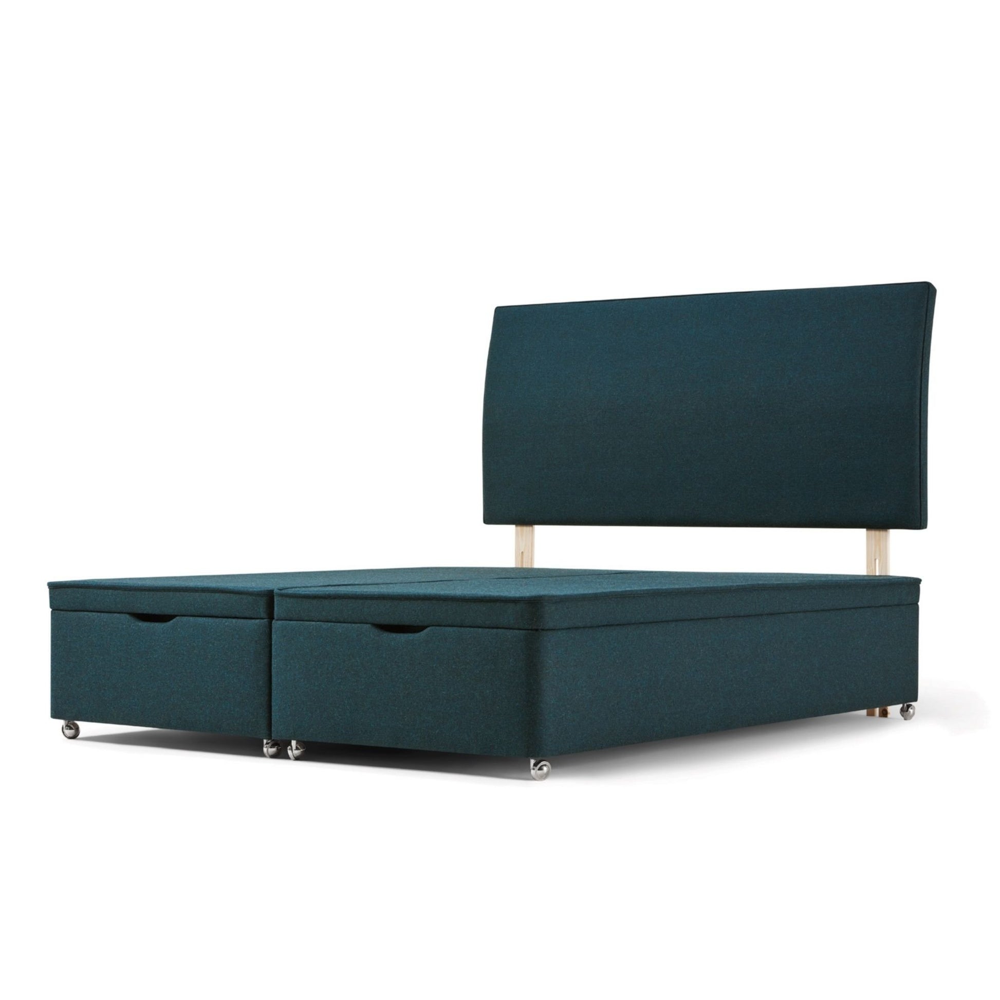 Coleton Strutted Headboard - Juniper from Woolroom – natural headboards for better sleep