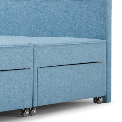 Coleton Floor Standing Headboard - Light Grey from Woolroom – natural headboards for better sleep