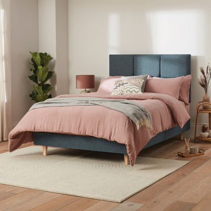 Woolroom Goddards Strutted Headboard - Light Grey – crafted from natural materials for comfort