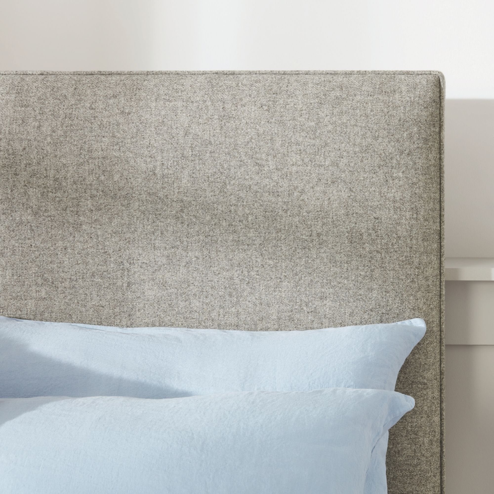Product image of Shaw Strutted Headboard - Light Grey by Woolroom – premium headboards