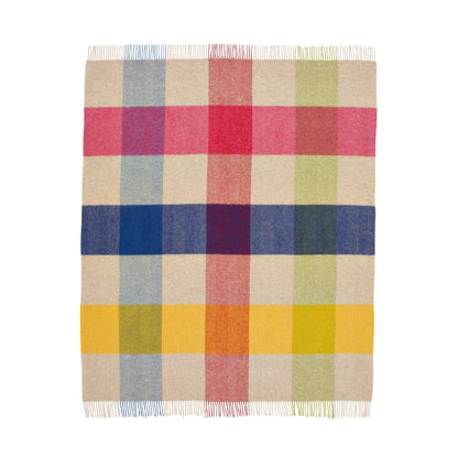 Woolroom Harland Shetland Wool Throw - Multi – crafted from natural materials for comfort