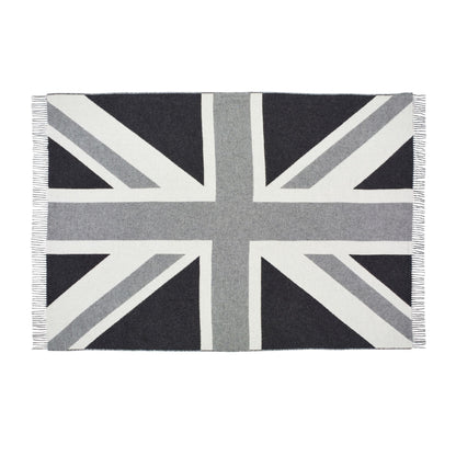 Product image of Woolroom Union Jack  Merino Throw - Grey by Woolroom – premium wool throws