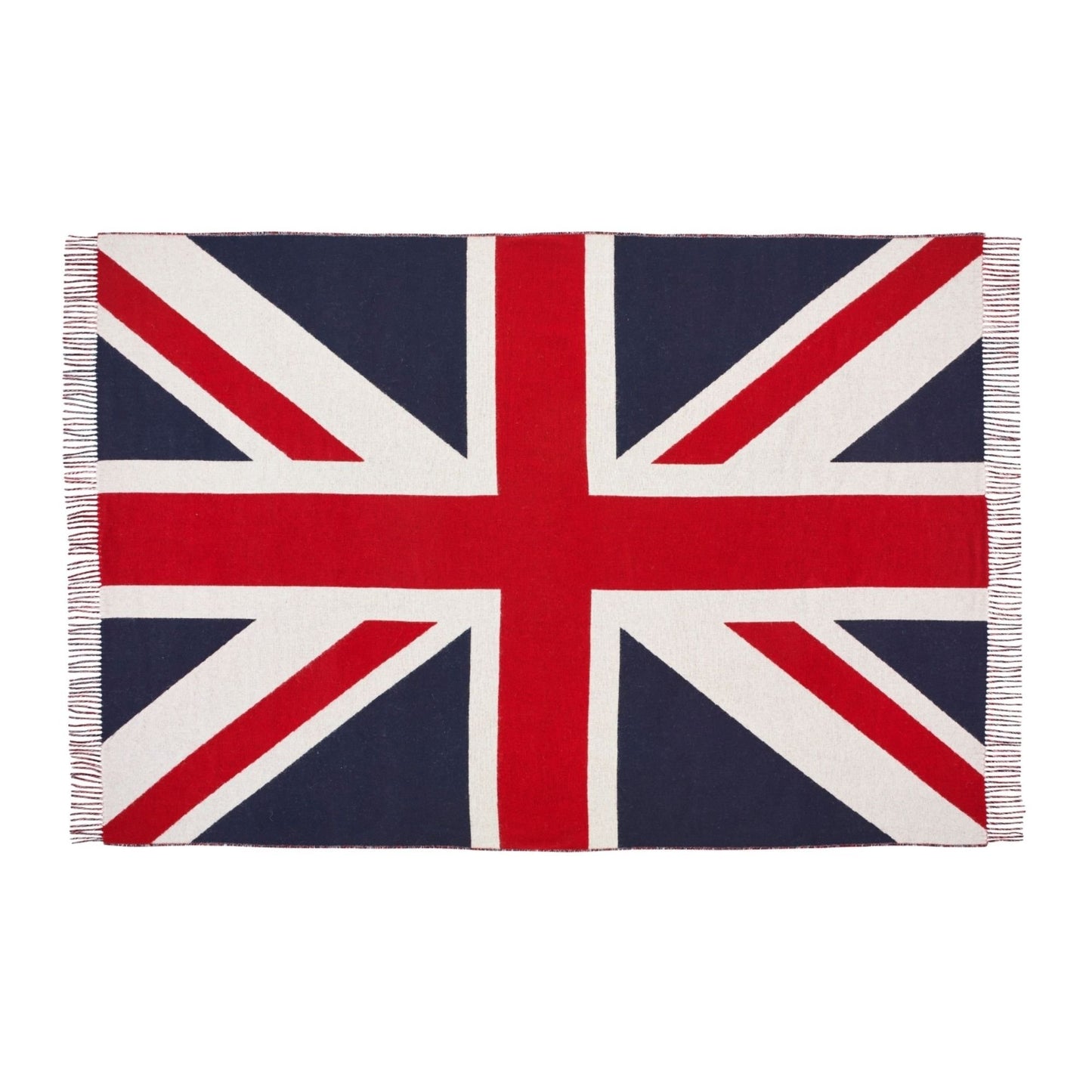 Product image of Union Jack Merino Throw - Red, White & Blue by Woolroom – premium wool throws