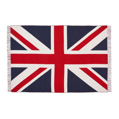 Product image of Union Jack Merino Throw - Red, White & Blue by Woolroom – premium wool throws