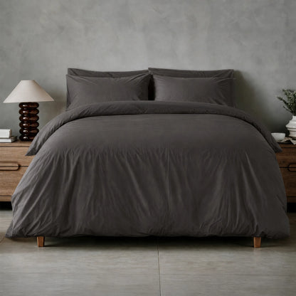 Arinta Organic Cotton Linen Bundle - Charcoal