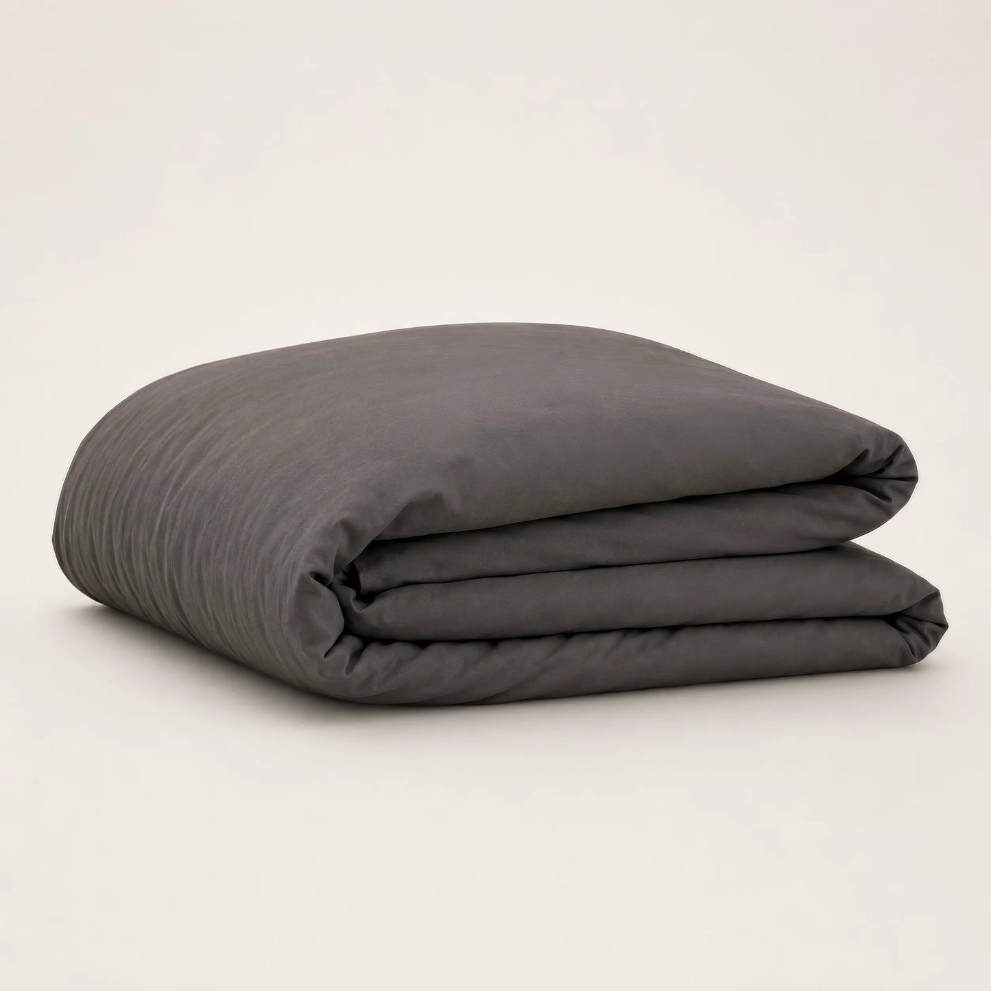 Arinta Organic Cotton Comforter Cover - Charcoal