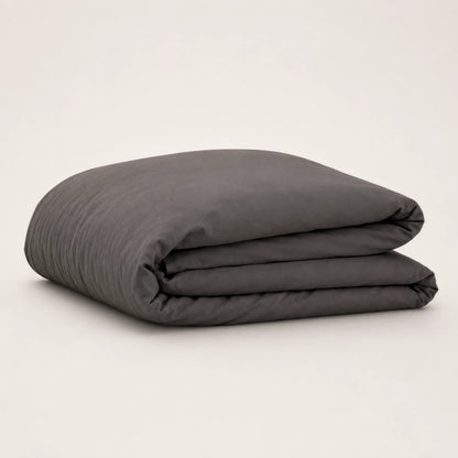 Arinta Organic Cotton Comforter Cover - Charcoal