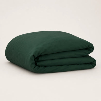 Arinta Organic Cotton Comforter Cover - Forest Green