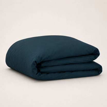 Arinta Organic Cotton Comforter Cover - Midnight Blue