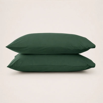 Arinta Organic Cotton Pillowcase - Forest Green