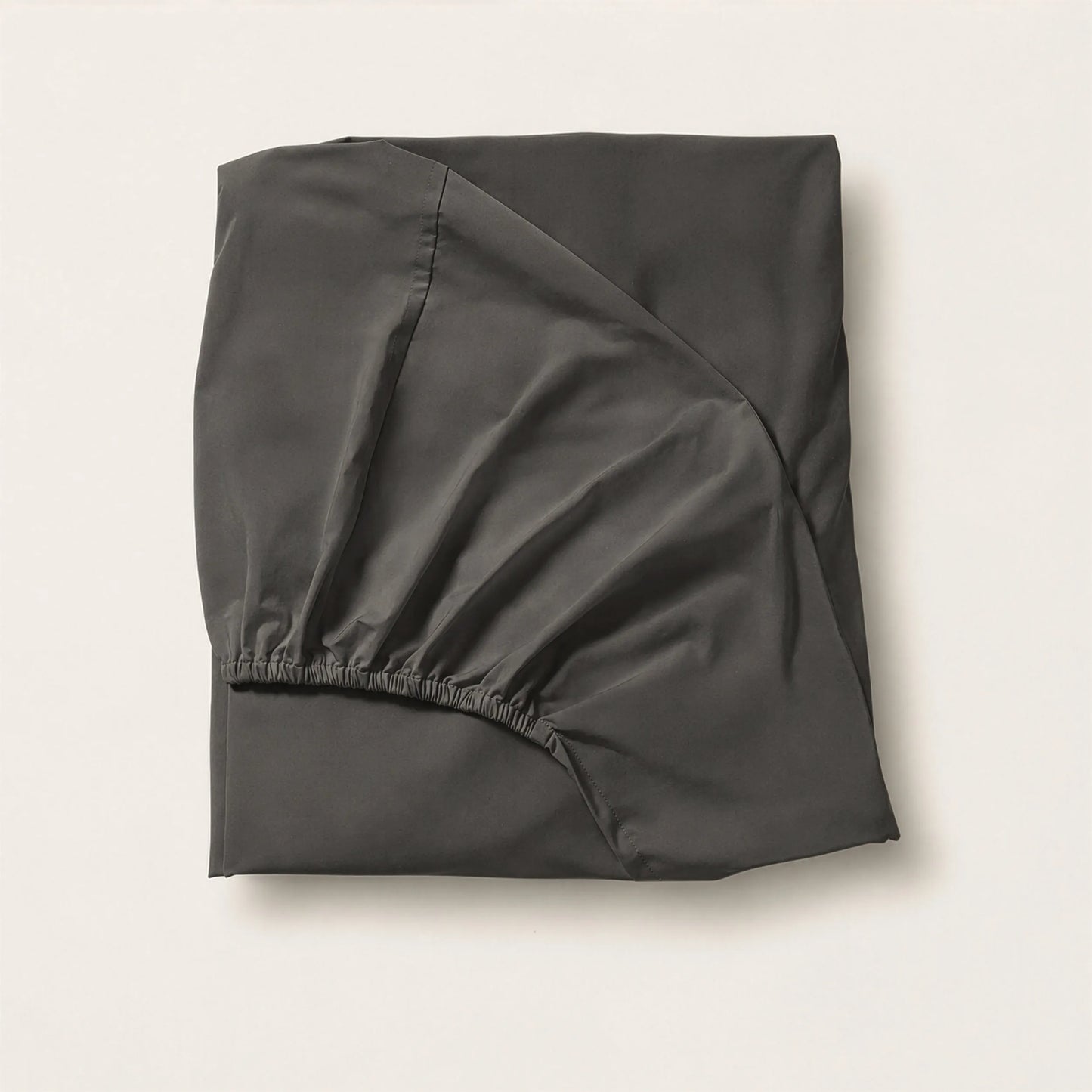 Arinta Organic Cotton Fitted Sheet - Charcoal