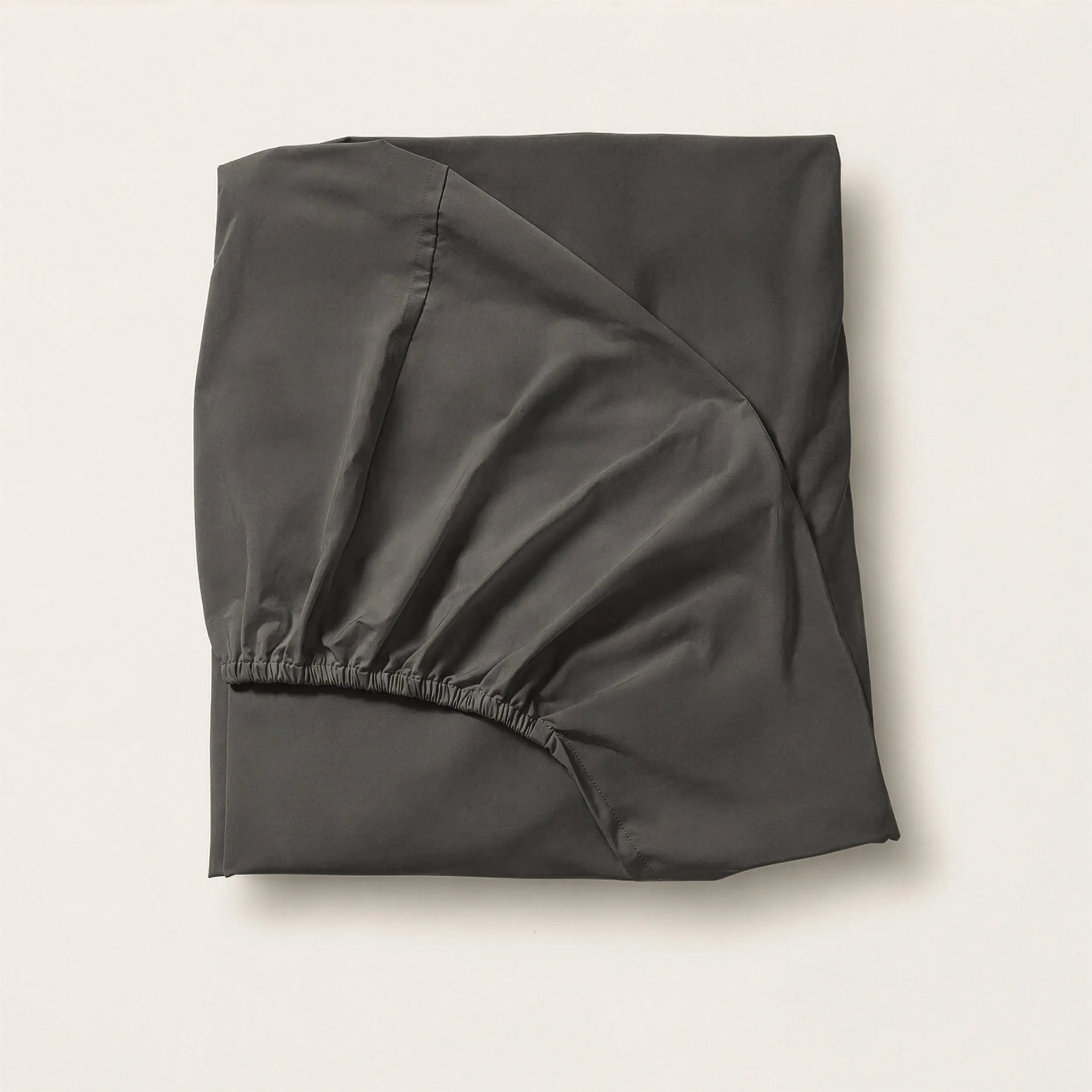 Arinta Organic Cotton Fitted Sheet - Charcoal