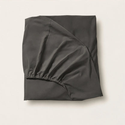 Arinta Organic Cotton Fitted Sheet - Charcoal