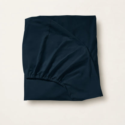 Arinta Organic Cotton Fitted Sheet - Midnight Blue