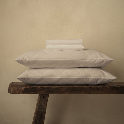 Parure de draps en coton biologique Arinta - Amande
