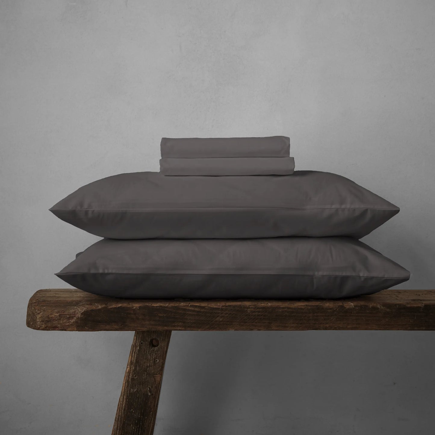 Arinta Organic Cotton Sheet Set - Charcoal