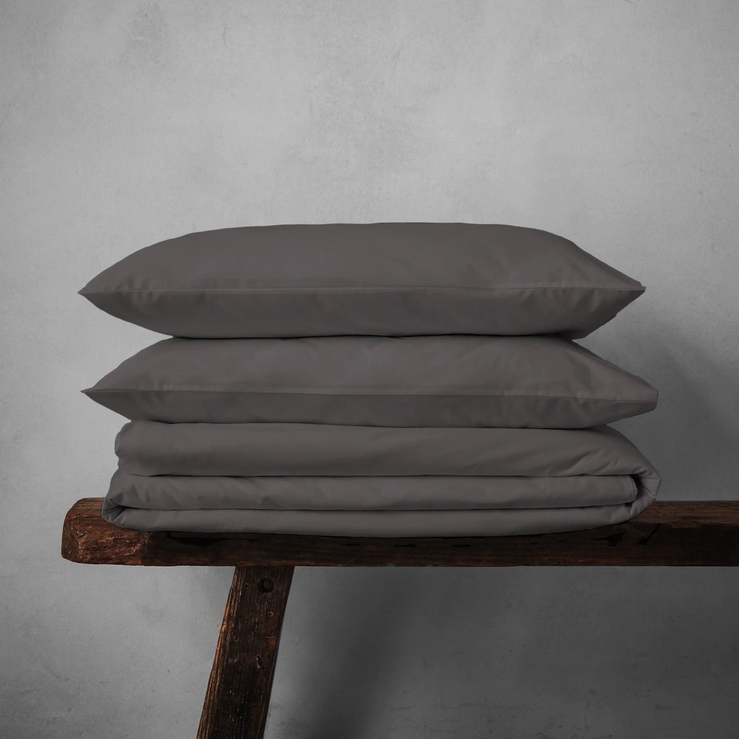 Arinta Organic Cotton Duvet Set - Charcoal
