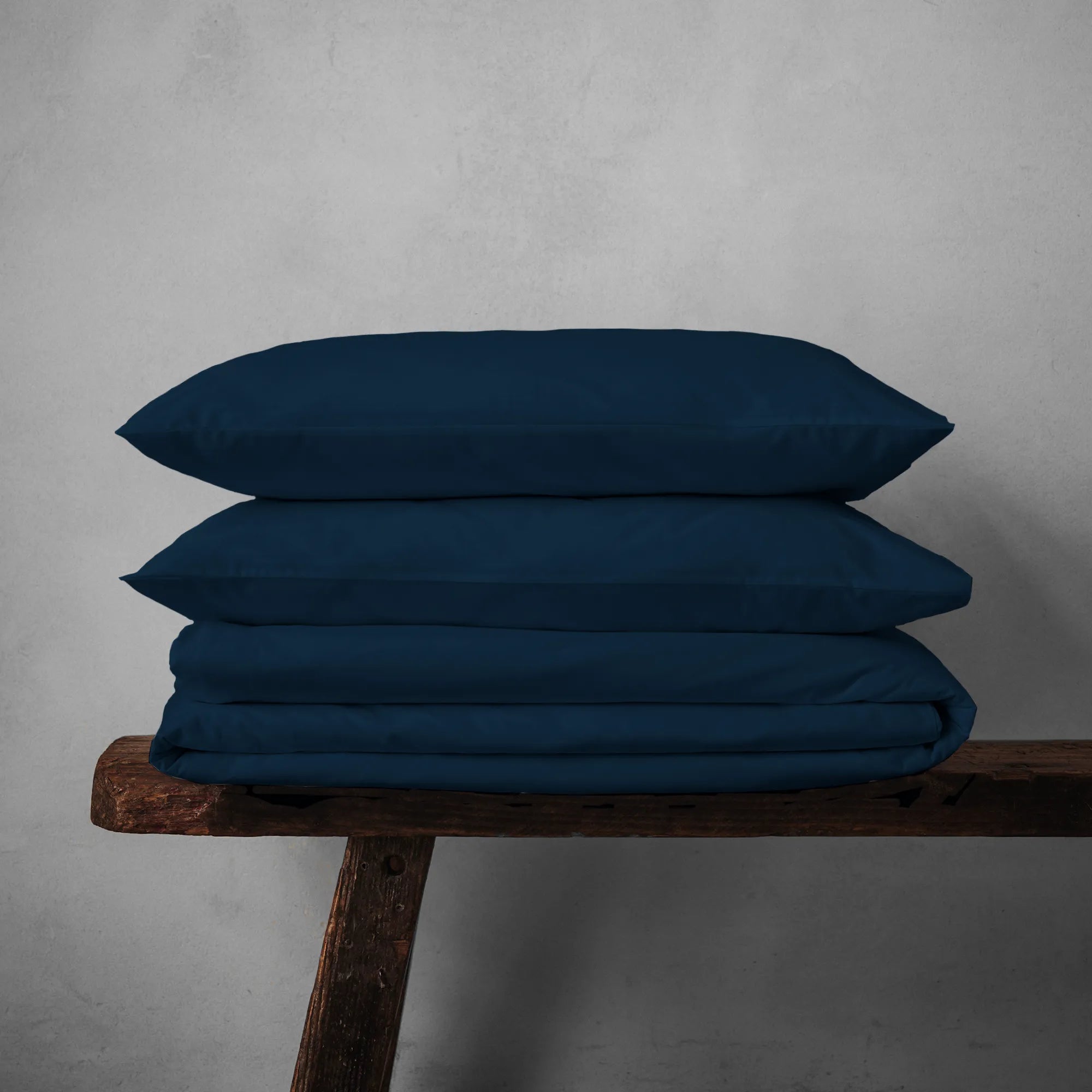 Arinta Organic Cotton Duvet Set - Midnight Blue