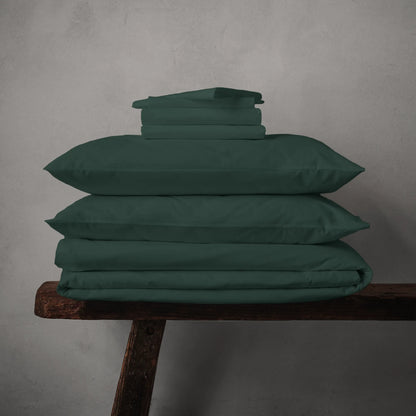 Arinta Organic Cotton Linen Bundle - Forest Green