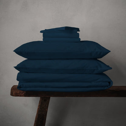 Arinta Organic Cotton Linen Bundle - Midnight Blue